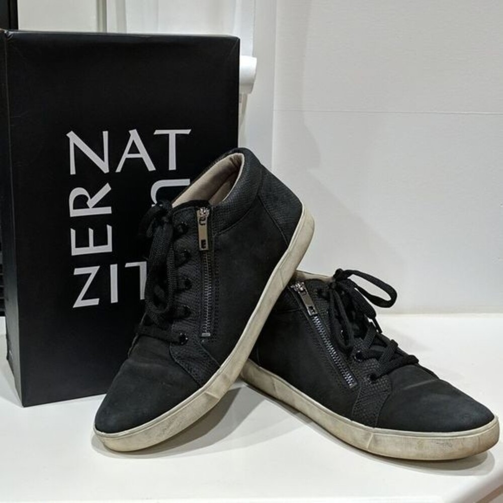 Naturalizer, Motley Luxury Sneakers, Black, Size 10,